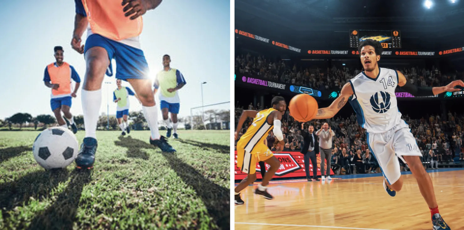 High-impact sports like football, basketball, and running